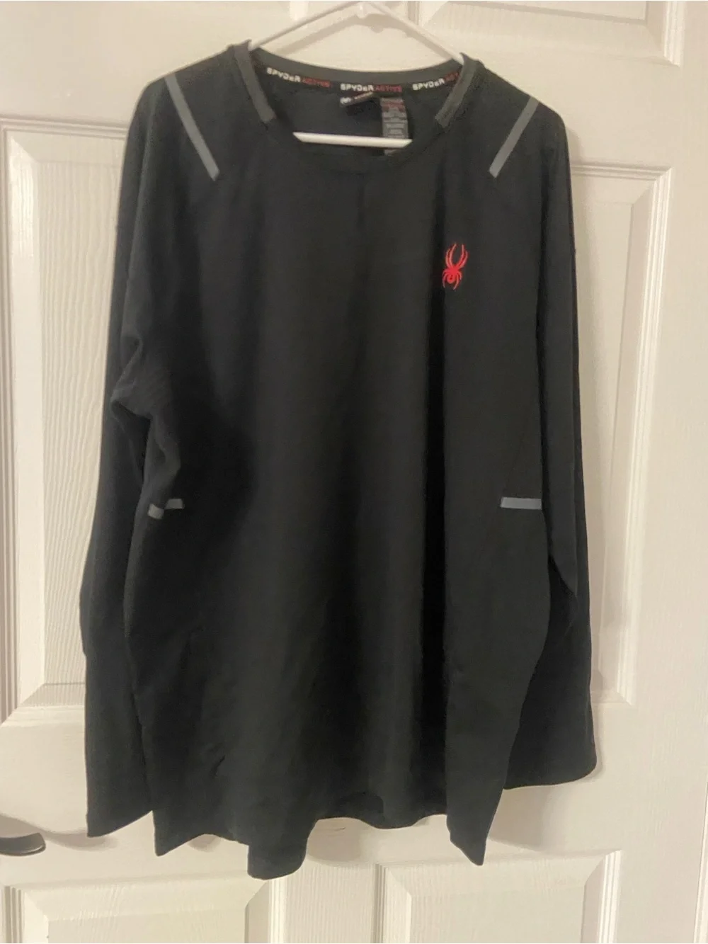T41- SPYDER Black PROWEB Active Pullover T-Shirt